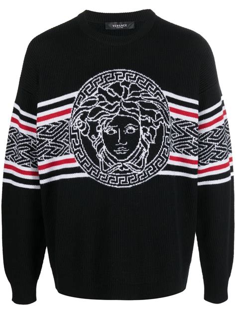 versace pulli damen weiss|Pullover für Damen von Versace .